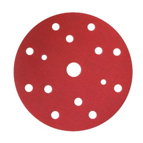 FINIXA BIG RED ABRASIVE FILM DISC - 150MM - 15 HOLES - P1000 - 100P.